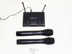 VHF Prosound A71UR Sistem de microfon fara fir cu frecven?a fixa - kit twin foto