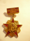 Insigna Militara URSS pt. Rachetisti ,h= 5,7cm metal si email