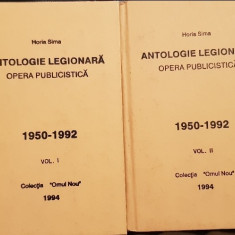 HORIA SIMA ANTOLOGIE LEGIONARA OPERA PUBLICISTICA 1950-1992 SUA 1994 VOL 1 SI 2