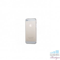 Husa USAMS Primary Series Apple Iphone 5, 5S, 5SE Gri Transparent foto