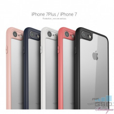 Husa Side Color TPU Apple Iphone 7 Peach, iPhone 8 foto