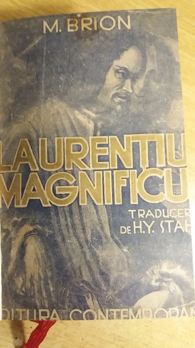 myh 544 - Laurentiu Magnificul - Marcel Brion - ed 1943