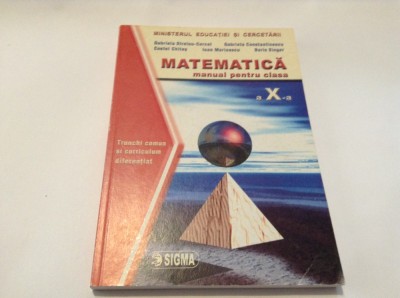 MATEMATICA MANUAL PENTRU CLASA A X-A M1 COSTEL CHITES-RF14/3 foto