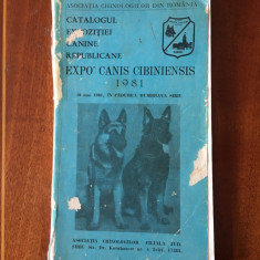 Catalogul expozitiei canine republicane - 1981 - Asociatia Chinologilor Sibiu