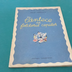 CÂNTECE DIN FOLCLORUL COPIILOR*PENTRU VOCE CU PIAN SAU COR/ NELU IONESCU/ 1955*