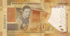 Bancnota Africa de Sud 20 Rand 2018 - PNew UNC ( SERIE NOUA - centenar Mandela ) foto