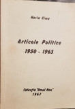 HORIA SIMA ARTICOLE POLITICE COLECTIA OMUL NOU 1967 MUNCHEN MISCAREA LEGIONARA