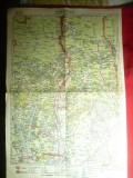 Harta Zonei Ramnicu-Valcea, 1946 ,dim.= 32x47cm ,Autor Prof.MD Moldoveanu