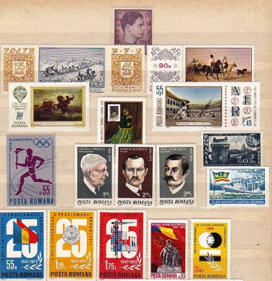 ROMANIA &amp;ndash; PERSONALITATI, PICTURA, ANIVERSARI, ZIUA MARCII. SERII MNH (1), D5 foto