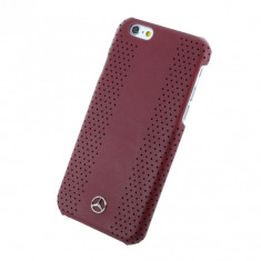 Husa de piele originala Mercedes-Benz Perforated Stripes II Apple iPhone 6/6S Bordo foto