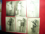 Set 12 Fotografii artistice Foto Sellman-Calea Victoriei Buc. 1940- 2 fetite