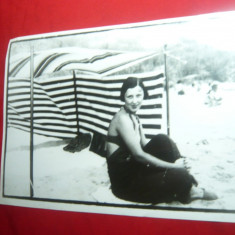 Fotografie - Sub cort la Tekirghiol 1934 , dim.= 20,5x14,7cm