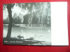 Ilustrata Sibiu - Lacul din Dumbrava circulat 1959 cu 5 si 35 bani ciuperci, Circulata, Fotografie