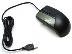 Mouse Optic, Acer, Model MUAYACR2, USB, Black foto