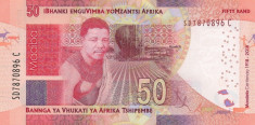 Bancnota Africa de Sud 50 Rand 2018 - PNew UNC ( SERIE NOUA - centenar Mandela ) foto