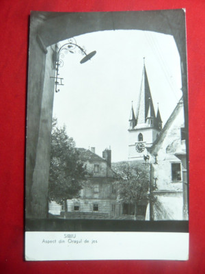 Ilustrata Sibiu - Orasul de Jos circulat 1961 foto