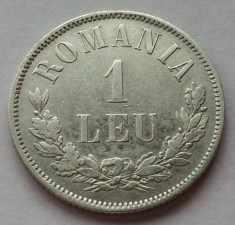 1 Leu 1873 Ag, Romania, XF/a UNC foto