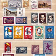 ROMANIA – PERSONALITATI, PICTURA, ANIVERSARI, SPORT. SERII, COLITA MNH (1), D1