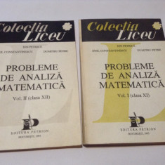 PROBLEME DE ANALIZA MATEMATICA Vol.I si II*Ion Petrica*Emil Constantinescu
