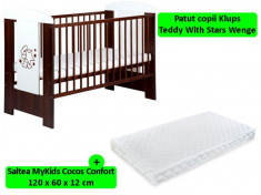 Patut Klups Teddy With Stars Wenge + Saltea 12 MyKids foto