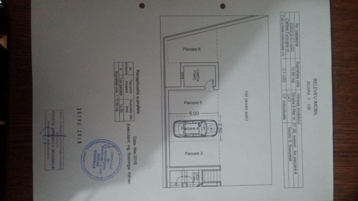 Inchiriez Loc Parcare Subteran Crangasi Str 9 Mai Bloc Nou