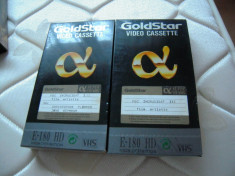 LOT de 2 casete video GOLDSTAR E180 foto