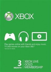 Xbox LIVE Gold 3-Month Membership Card (Xbox 360) foto