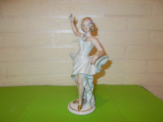 FIGURINA rara de colectie din PORTELAN WALLENDORF , marcat W 1764 , BIBELOU (2) foto