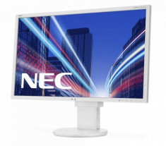 Monitor 22 inch LED, IPS, Full HD, HDMI, NEC MultiSync EA244WMI, White, Fara Picior foto