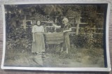 Batutul covoarelor in ograda// fotografie, Romania 1900 - 1950, Portrete