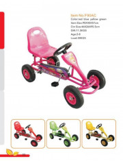 Kart copii Go Kart cu pedale,roti cauciuc F90 AC rosu foto