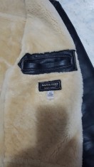 Geaca piele imblanita foto