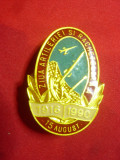 Insigna Ziua Artileriei si Rachetelor 1916-1990 , h= 3,7 cm