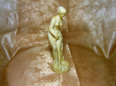 Statueta alabastru Artemis nuda, colectie, cadou, vintage foto