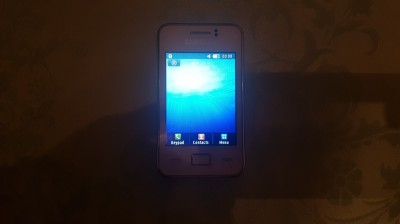 Telefon Dame Samsung Star 3 S5220 Alb/Black Liber, Livrare gratuita! foto