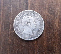 1/6 Thaler 1862 - Moneda rara Argint Germania-Prusia! foto