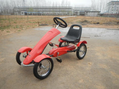 Kart Go Kart copii varsta 4-9 ani, DF 120-1 cu pedale,rosu foto