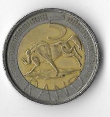 Moneda 5 rand 2004 - Africa de Sud foto