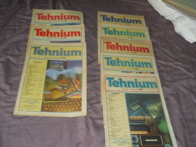 Revista Tehnium 1991 nr. 1,3,4,5,6,7,8,11