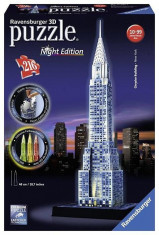 Puzzle 3D Chrysler Building Night Edition (216 Pcs) foto