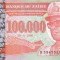 Bancnota Zair 100.000 Nouveaux Zaires 1996 - P77 UNC