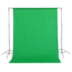 Fundal foto video panza polipropilenica 1.5m x 3m verde chroma foto