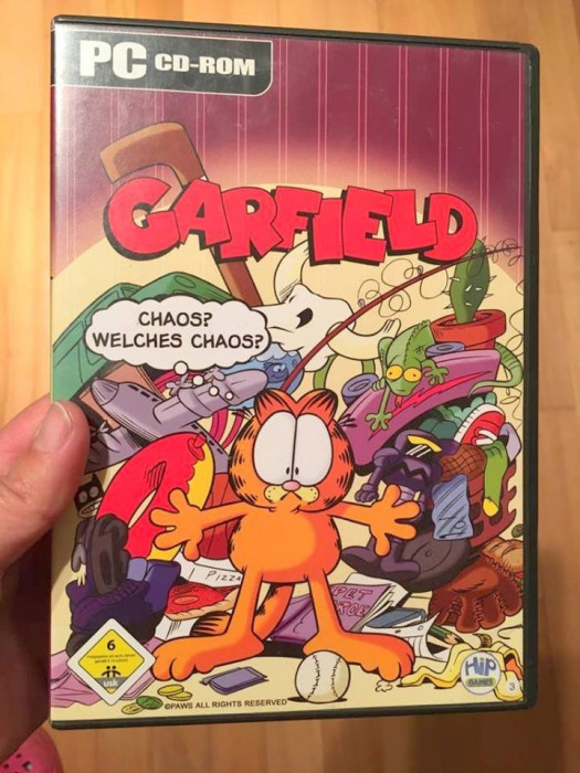 Joc computer PC CD-ROM, in germana, Garfield