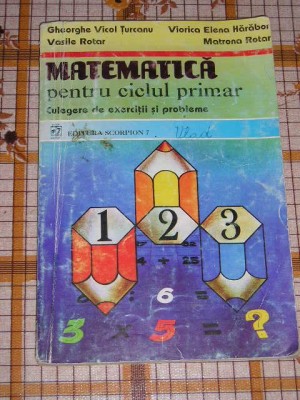 myh 33s - Culegere matematica - ciclul primar - ed 1996 foto