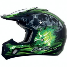 Casca motocross AFX FX-17 Inferno culoare negru/verde marime XXL Cod Produs: MX_NEW 01103538PE foto