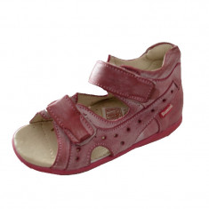 Sandale ortopedice din piele pentru fetite Sibel SBL59, Roz foto