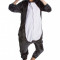 PJM49-1822 Pijama kigurumi, tip salopeta cu model lup