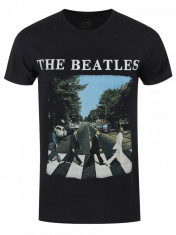Tricou The Beatles: Abbey Road &amp;amp; Logo foto