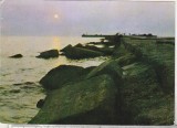 Bnk cp Eforie Nord - Rasarit de soare la mare - circulata, Printata