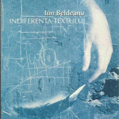 AMS* - BELDEANU ION - INDIFERENTA TEXTULUI (CU AUTOGRAF)